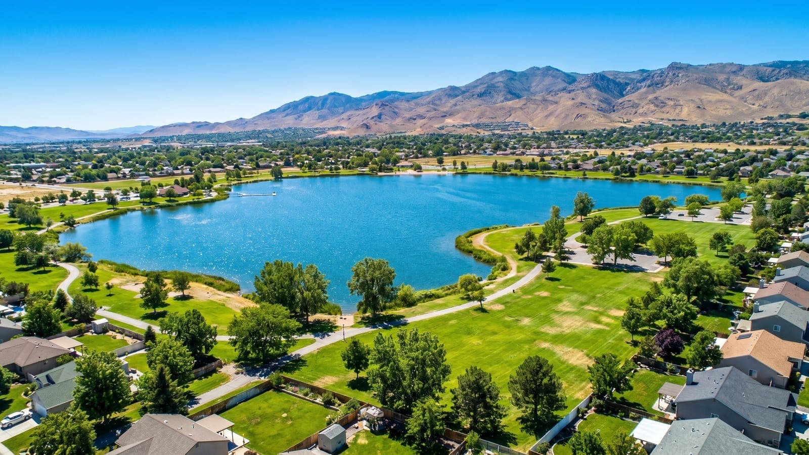 Wingfield Springs master-planned community in Northeast Sparks with Red Hawk Golf fairways and Spanish Springs valley views